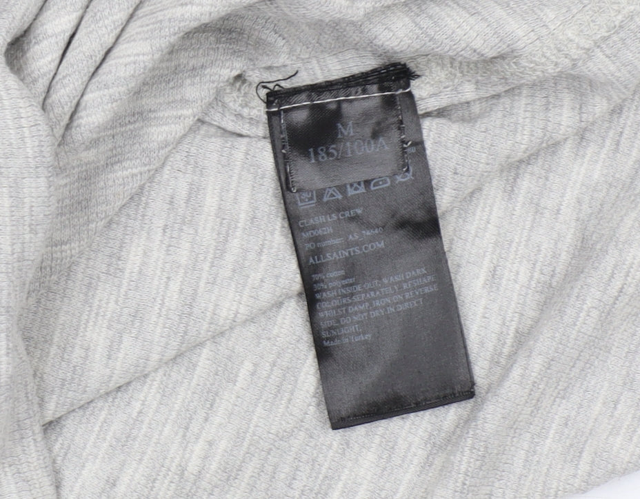 AllSaints Men's Grey Long Sleeve T-Shirt M - Great Condition