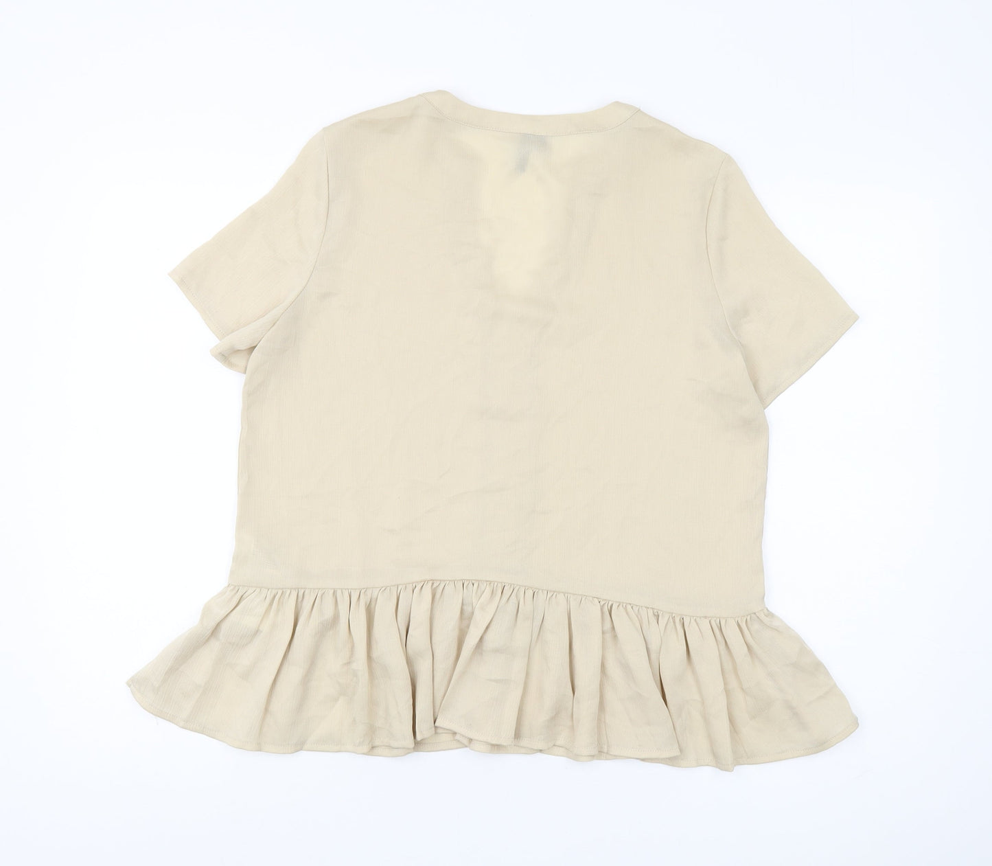 Vero Moda Women's Beige Ringer Blouse S