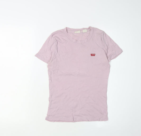 Levi's Women's XS Pink Basic Cotton T-Shirt