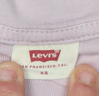Levi's Women's XS Pink Basic Cotton T-Shirt