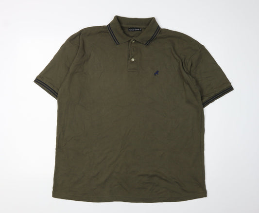 Fashion Union Men's Green Polo XL