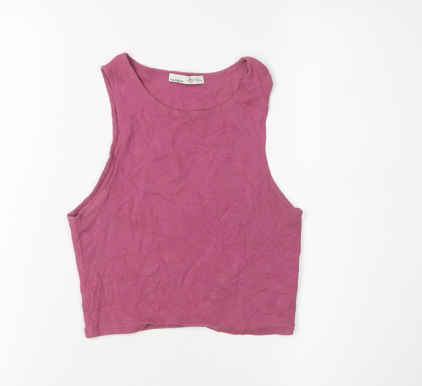 Pull & Bear Women's Pink Tank Top M Casual Basic