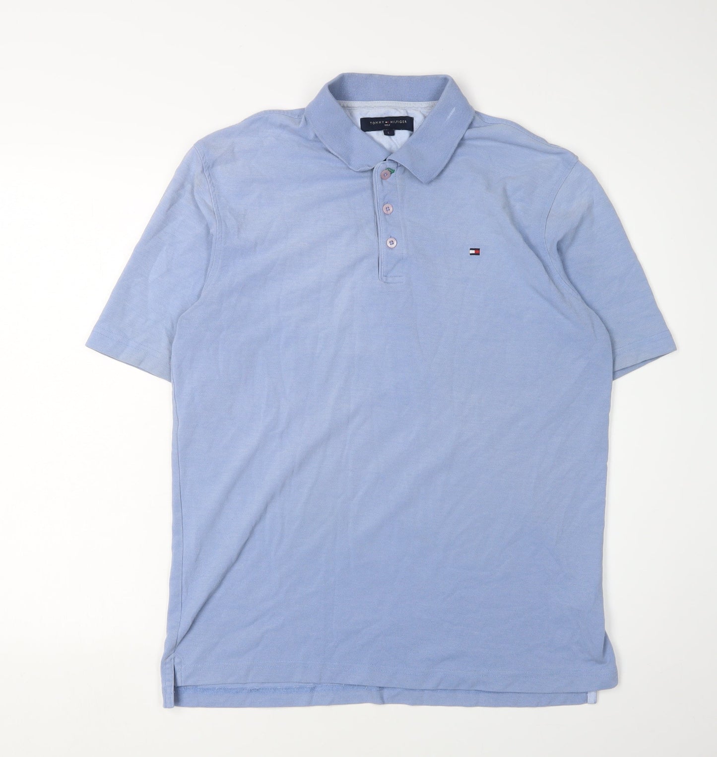 Tommy Hilfiger Men's Blue Polo Size L Regular Fit