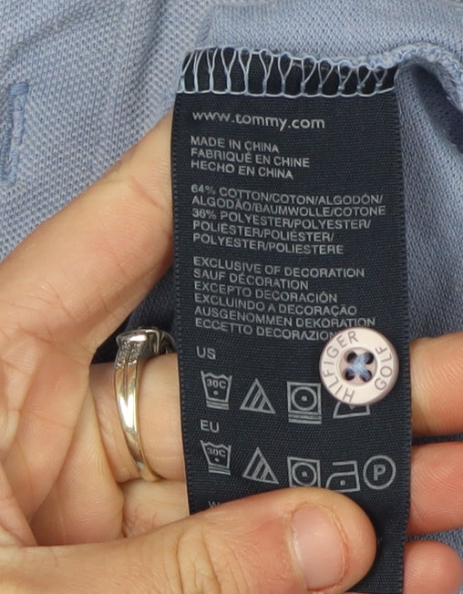 Tommy Hilfiger Men's Blue Polo Size L Regular Fit