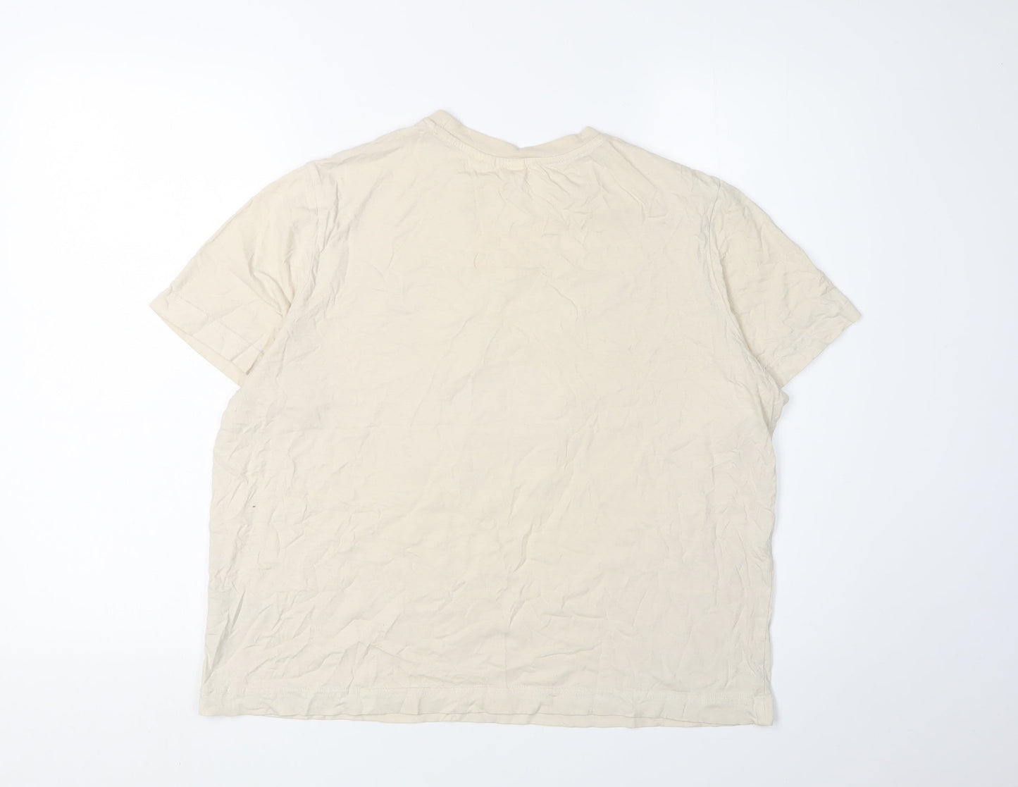 NFL Unisex Beige Crew Neck Short Sleeve T-Shirt