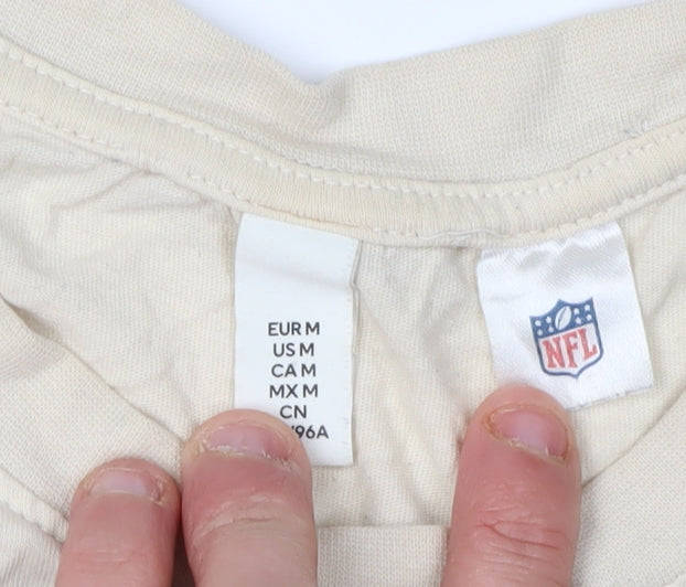 NFL Unisex Beige Crew Neck Short Sleeve T-Shirt