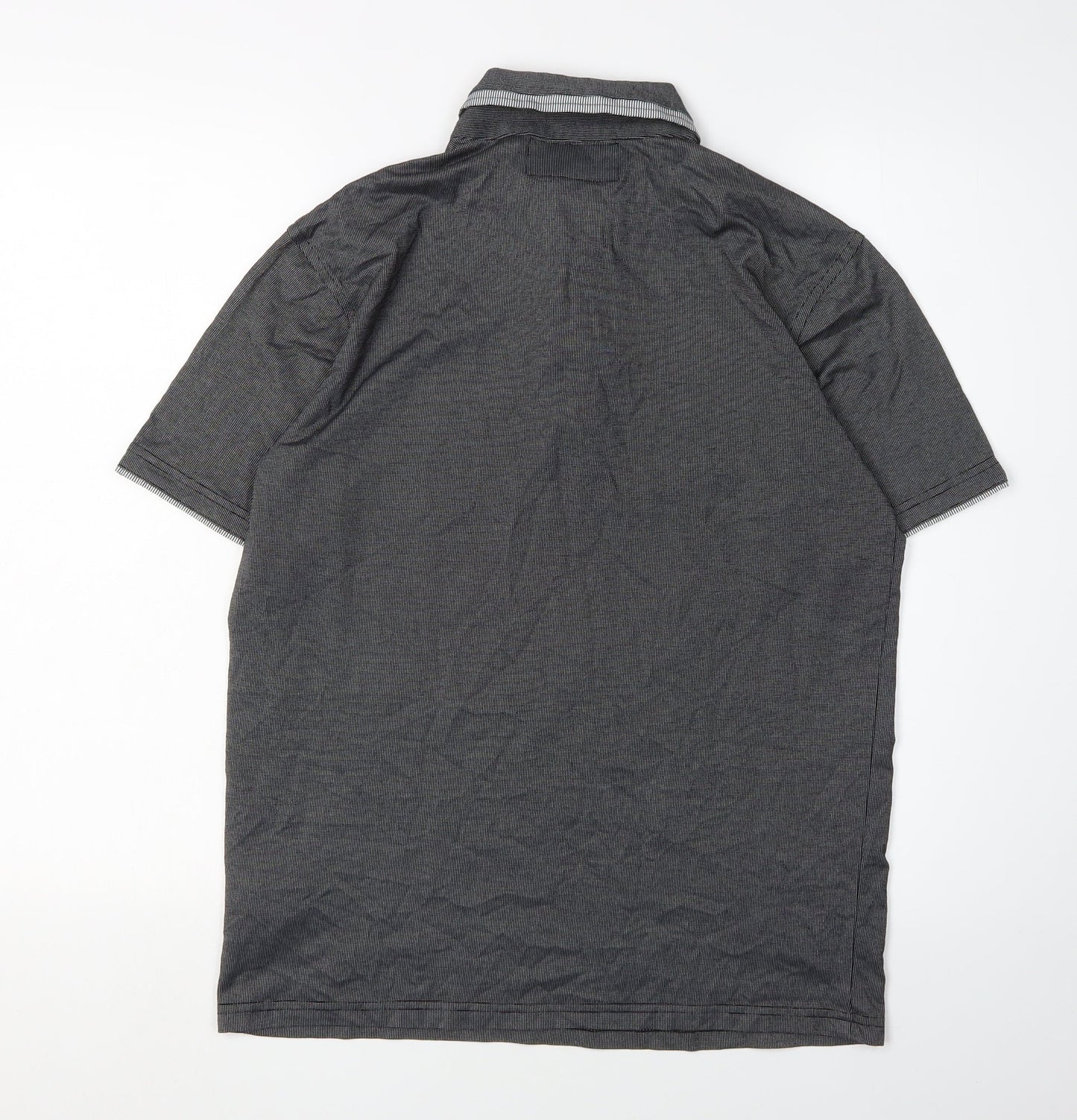 Kangol Men's Grey Polo Shirt - Small, Classic Casual Style