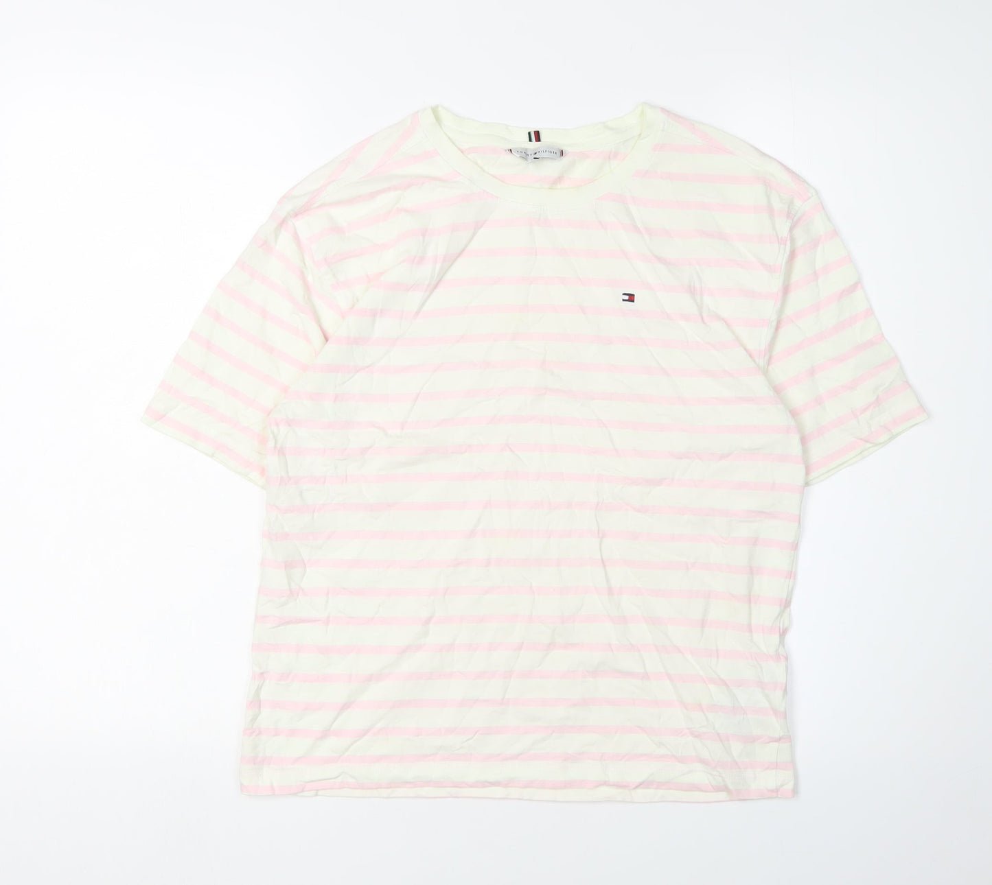 Tommy Hilfiger Unisex Multicoloured Striped T-Shirt M