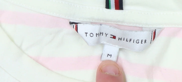 Tommy Hilfiger Unisex Multicoloured Striped T-Shirt M