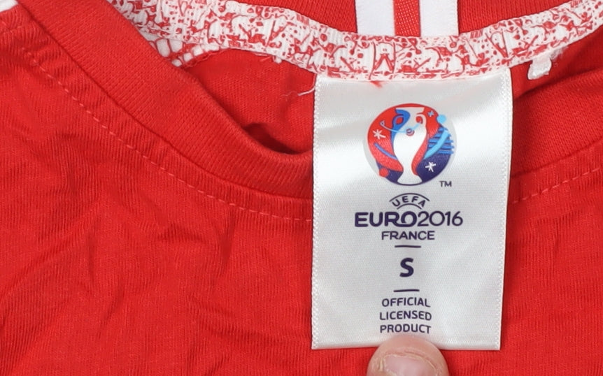 UEFA Euro 2016 Men's Red T-Shirt - Size S, England Patriotic Style