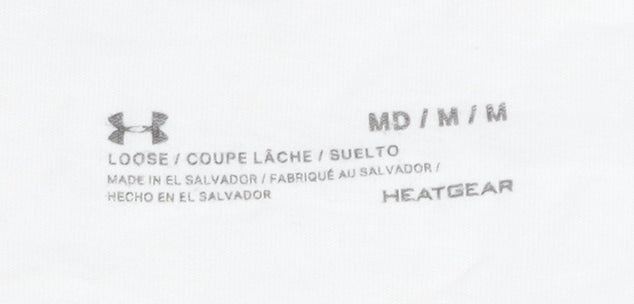 Under Armour Women's Beige T-Shirt M, Casual, Relaxed