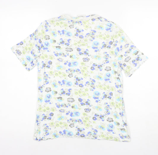 Eastex Women's Floral Multicoloured V-Neck Top