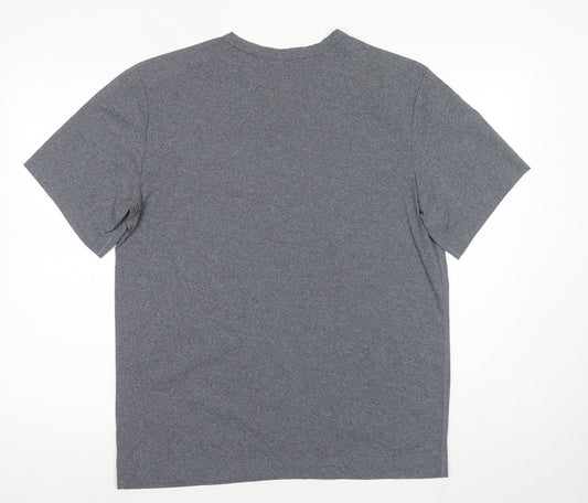 Nike Men's Grey Dri-FIT T-Shirt Medium