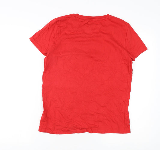 Disney Unisex Adults Red XS Graphic T-Shirt