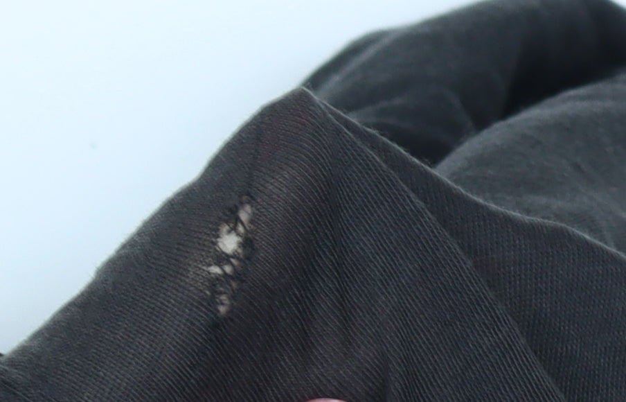 Diesel Women's Black XS Long Sleeve Geometric T-Shirt