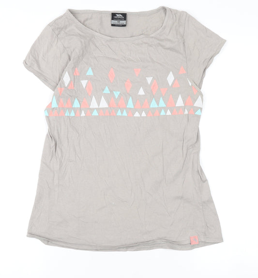 Trespass Women's Beige Geometric T-Shirt Size 12