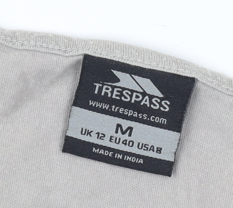 Trespass Women's Beige Geometric T-Shirt Size 12