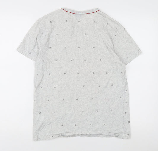 Hugo Boss Men's Grey Graphic Print T-Shirt M