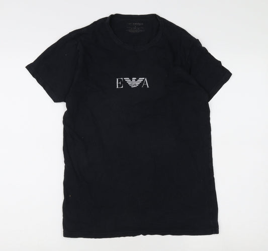 Emporio Armani Men's Black M T-Shirt Regular Fit