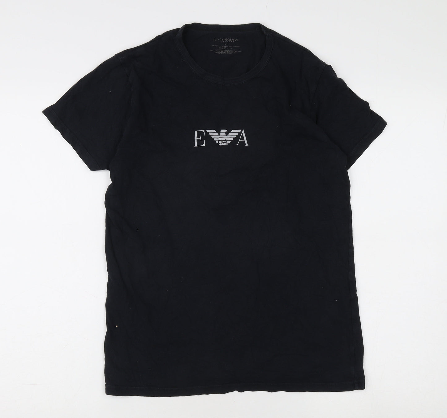 Emporio Armani Men's Black M T-Shirt Regular Fit