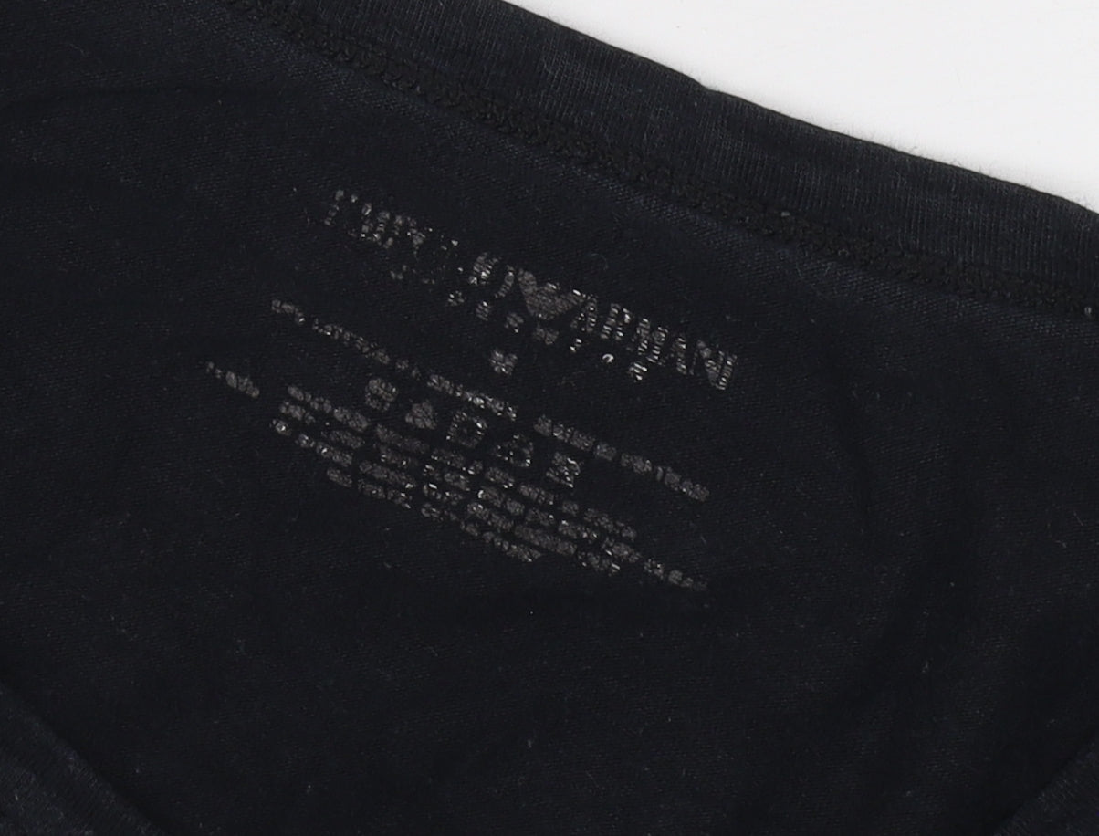 Emporio Armani Men's Black M T-Shirt Regular Fit