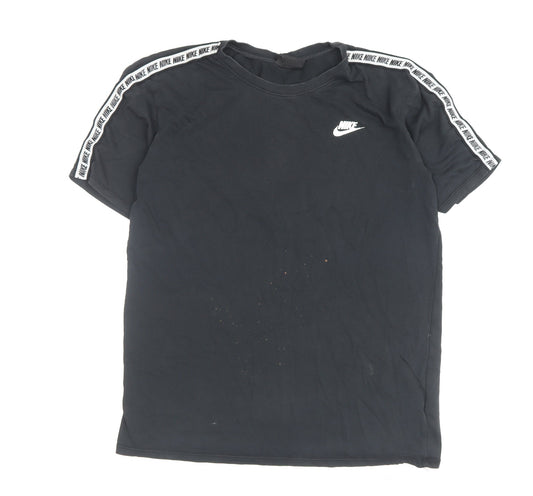 Mens UK Size M Nike Black Cotton Blend T-Shirt