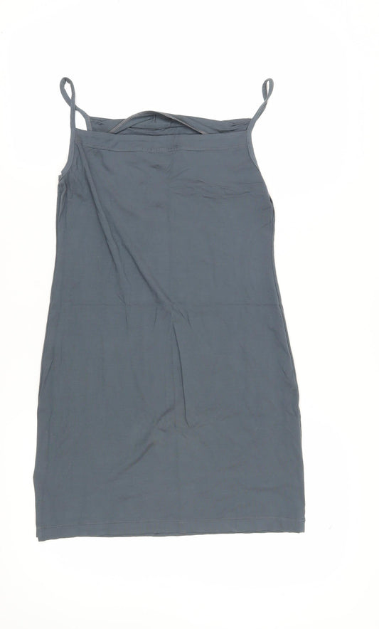 Diesel Womens Blue Slip Dress, Medium, Summer Casual Wear