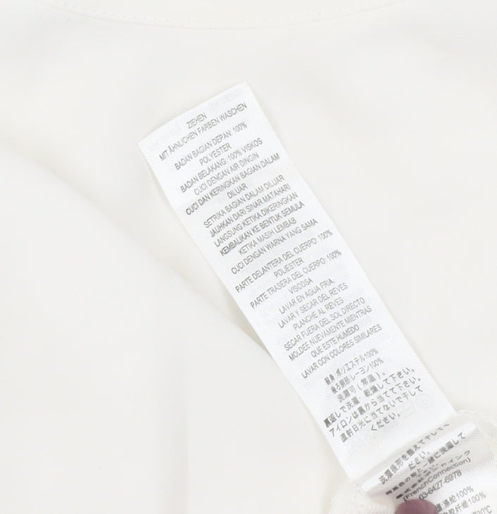 French Connection Women's White Tank Top M