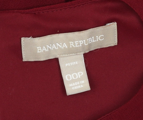 Banana Republic Women’s Red Sheath Dress, Size 2