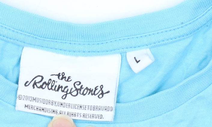 The Rolling Stones Blue Unisex T-Shirt L