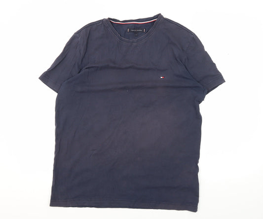 Tommy Hilfiger Men's Blue Crew Neck T-Shirt L