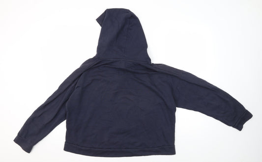 Jack Wills Women's Navy Hoodie UK 14 with Hood