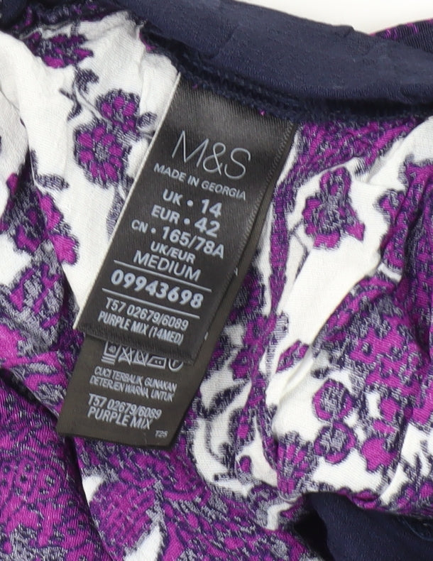 Marks & Spencer Women’s Multicoloured Floral Jogger Size 14