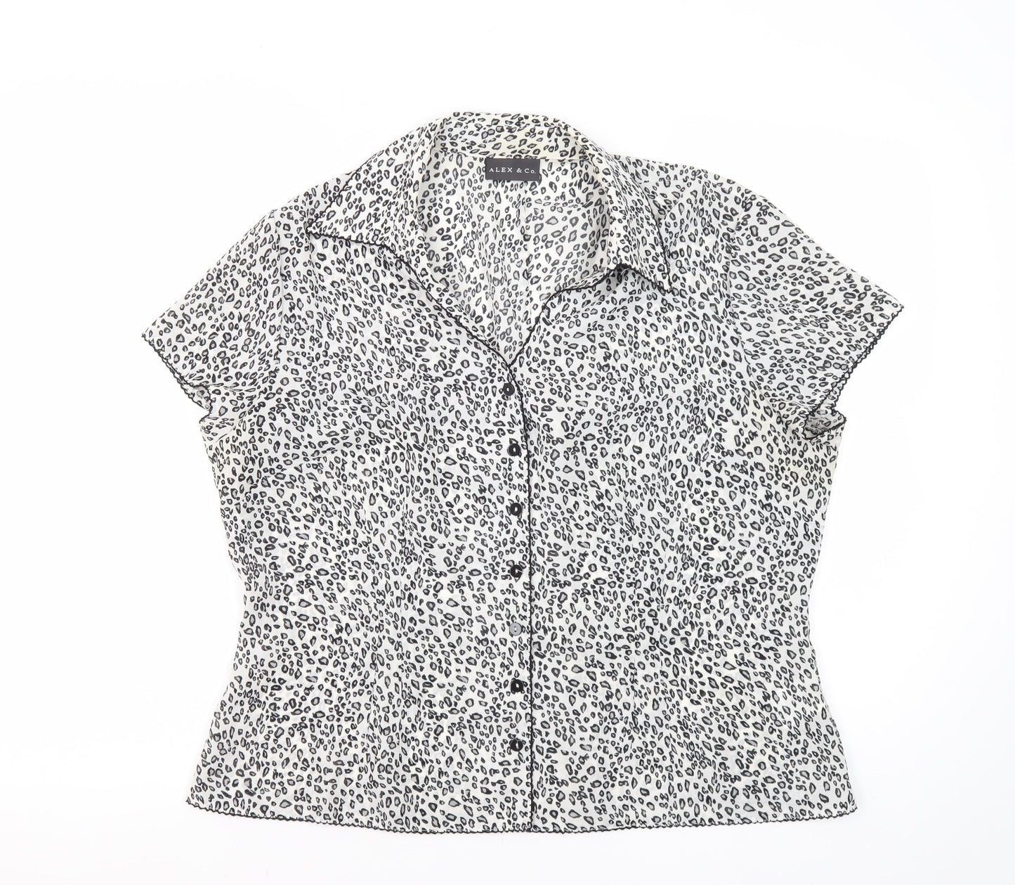 Alex & Co. Women's Animal Print Button-Up Shirt Size 18