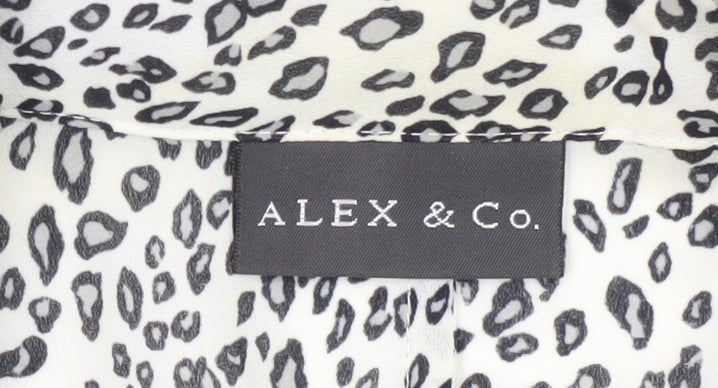 Alex & Co. Women's Animal Print Button-Up Shirt Size 18