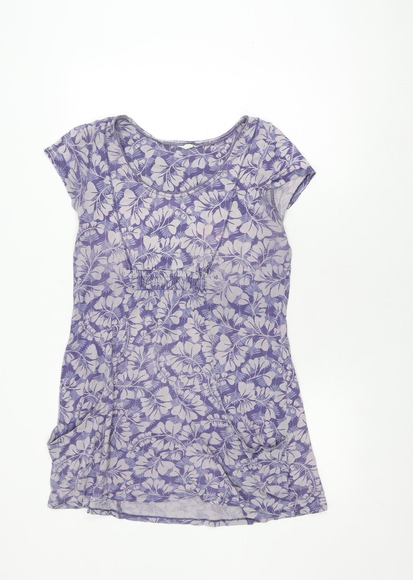 White Stuff Women's Purple Floral Shift Dress Size 14