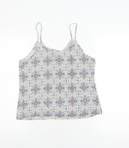Womens UK Size M VERO MODA Multicoloured Viscose Tank