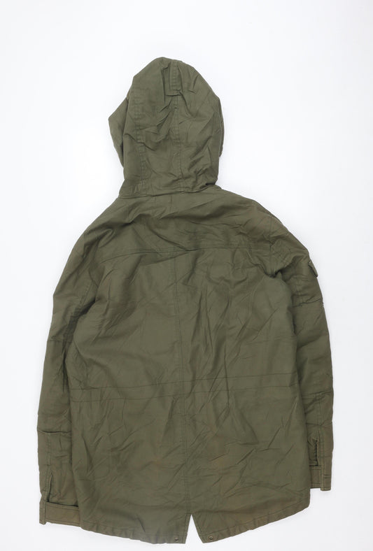 Jack & Jones Green Parka Men's Hooded Jacket Size L