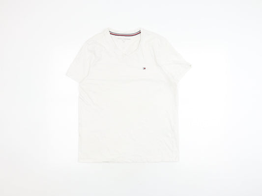 Tommy Hilfiger Unisex White S Jersey T-Shirt