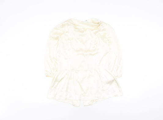 Sub-Couture Women's Ivory Silk Blouse UK 8
