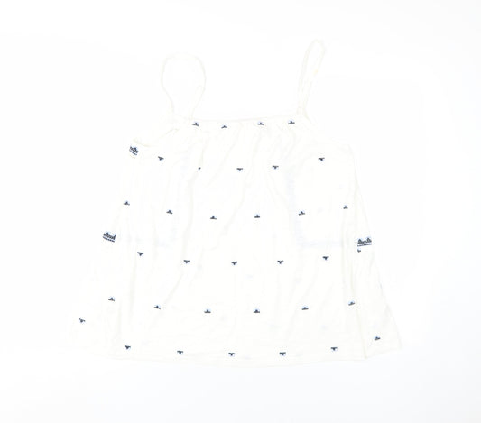 Fat Face Women's White Camisole Tank - Size 12