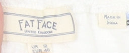 Fat Face Women's White Camisole Tank - Size 12