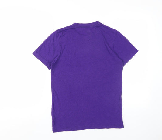 Nike Women's Purple Slim Fit T-Shirt - S