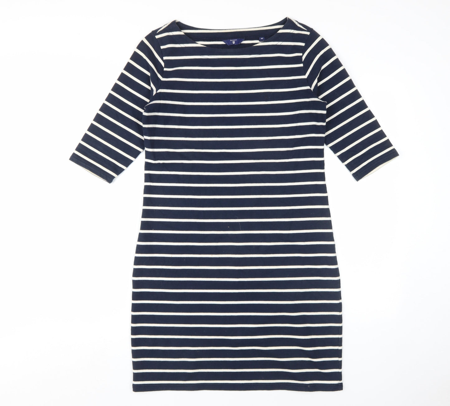 Gant Women's Blue Striped Shift Dress M