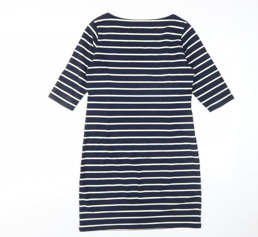 Gant Women's Blue Striped Shift Dress M