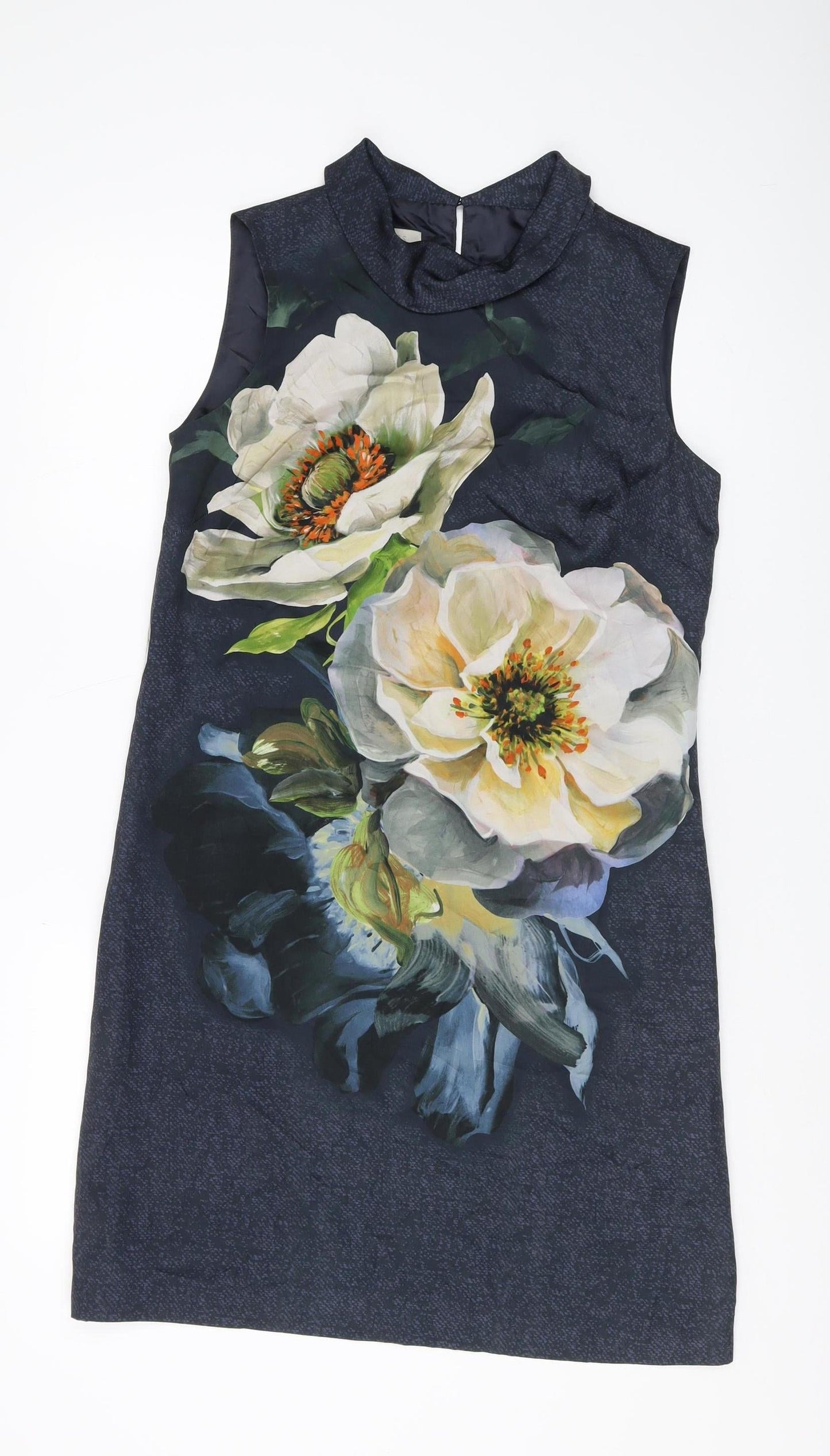 Hobbs Women's Multicoloured Floral Sheath Dress Size 10