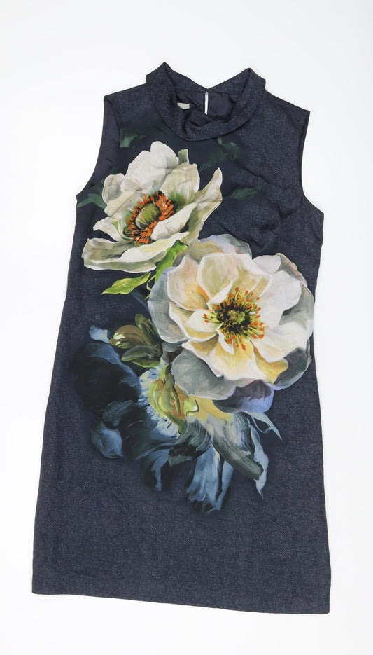 Hobbs Women's Multicoloured Floral Sheath Dress Size 10