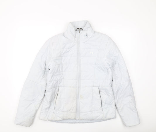 Under Armour Women's White Puffer Jacket M Casual