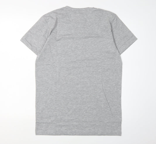 INTENSE Men's Grey Crew Neck T-Shirt Size S
