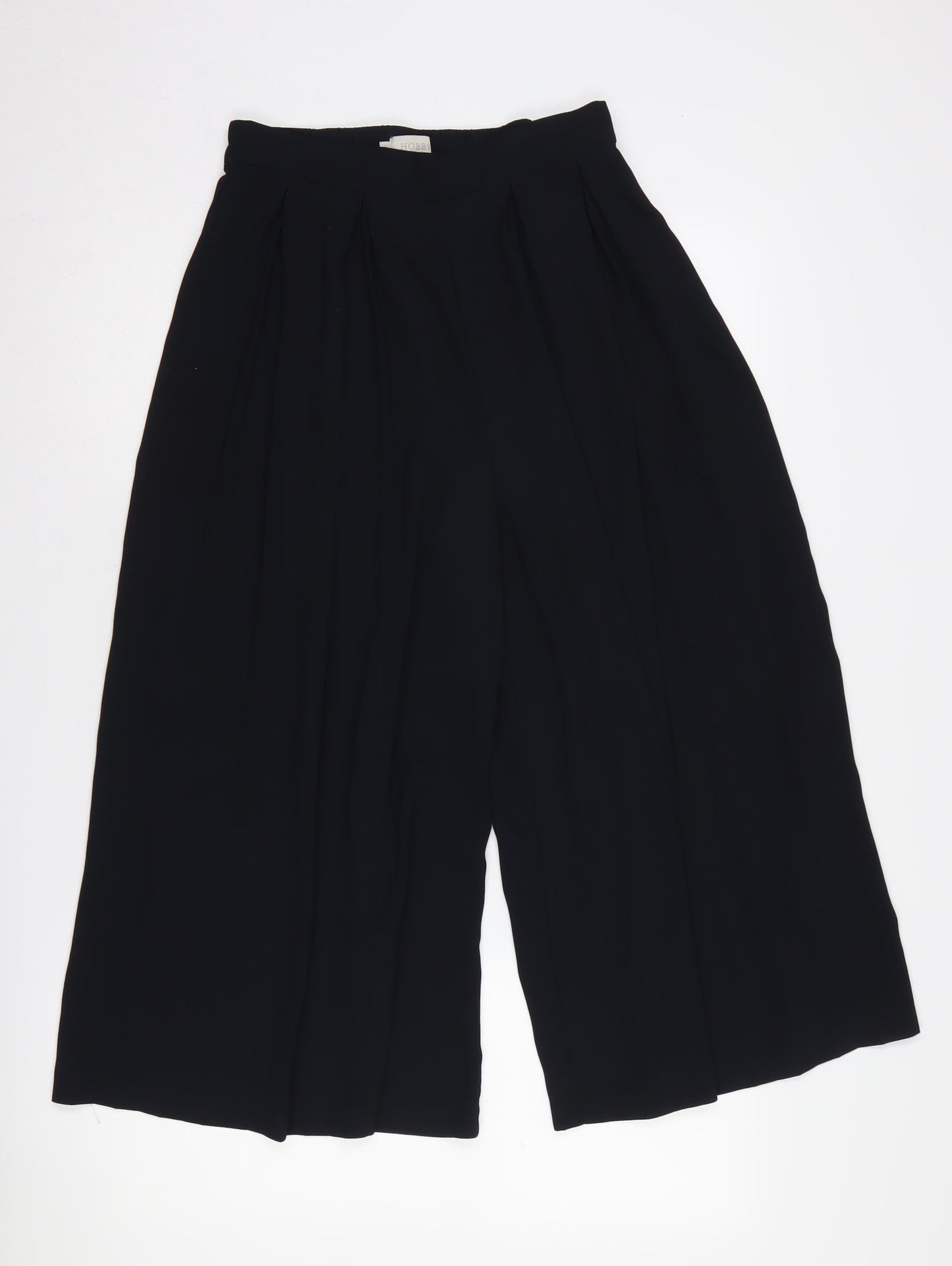 Hobbs Women's Black Cropped Wide-Leg Trousers